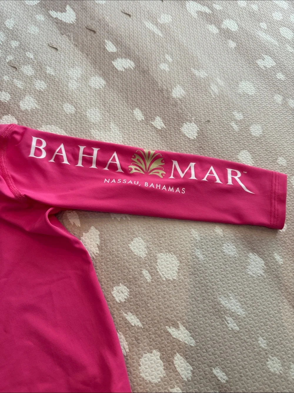 Baha Mar Girls Pink Long Sleeve Rash Guard Swim Shirt 4T